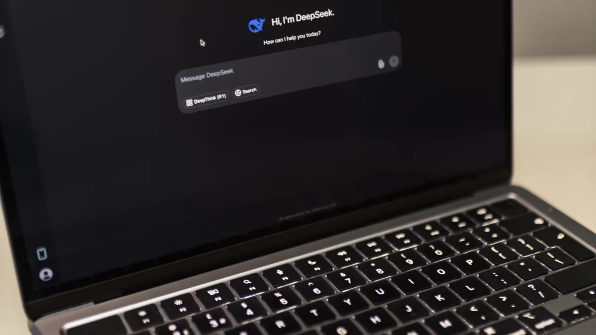 How to use AI writing tools with Google Docs or Notion — Laptop Displaying AI Conversation Interface